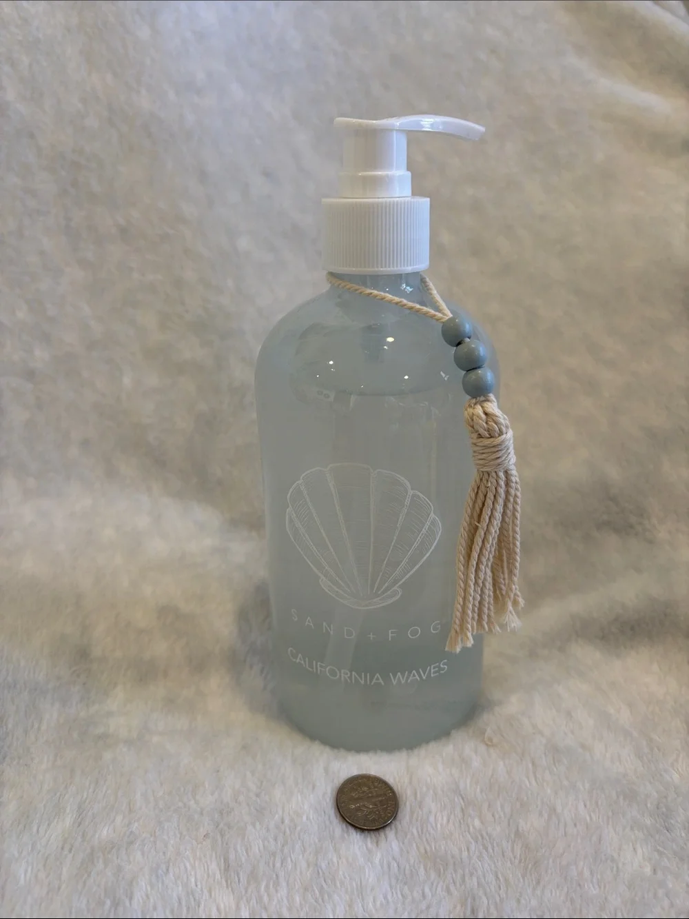 Sand +Fog Scented California Waves Hand Wash NWT 15.7oz Glass Pump